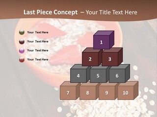 Porridge With Fresh Strawberry PowerPoint Template