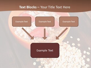 Porridge With Fresh Strawberry PowerPoint Template