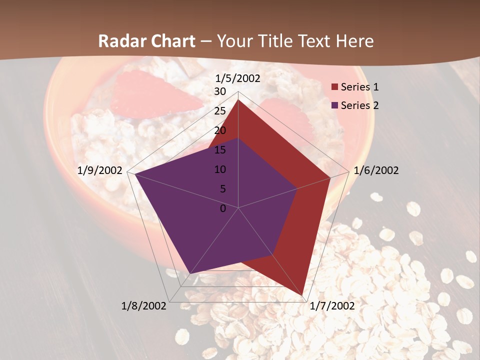 Porridge With Fresh Strawberry PowerPoint Template