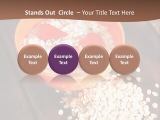 Porridge With Fresh Strawberry PowerPoint Template