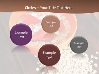 Porridge With Fresh Strawberry PowerPoint Template