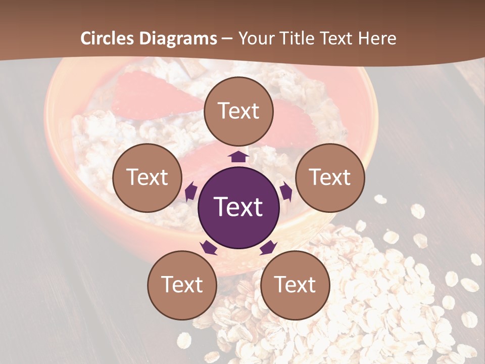 Porridge With Fresh Strawberry PowerPoint Template