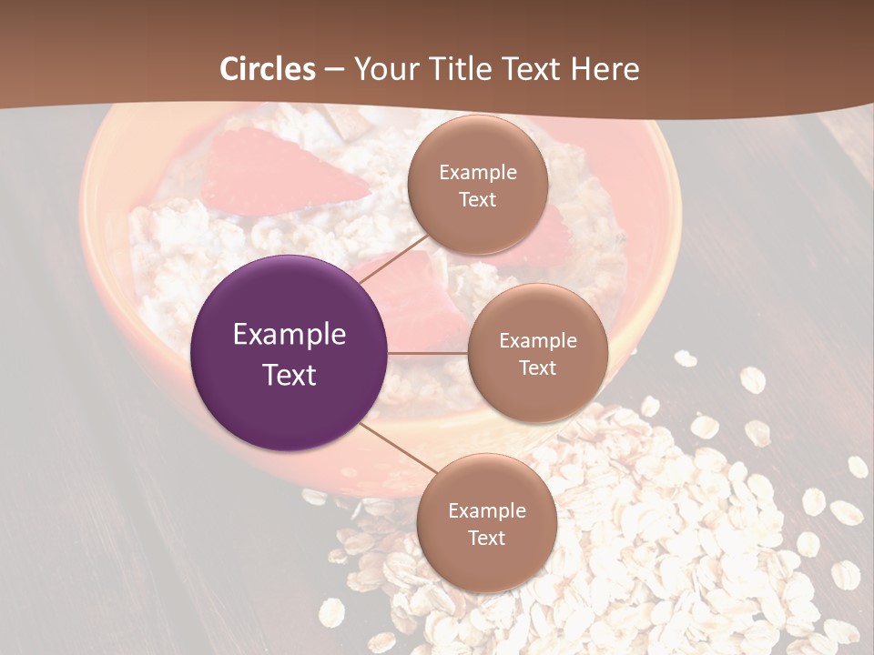 Porridge With Fresh Strawberry PowerPoint Template
