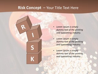 Porridge With Fresh Strawberry PowerPoint Template