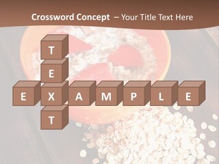 Porridge With Fresh Strawberry PowerPoint Template