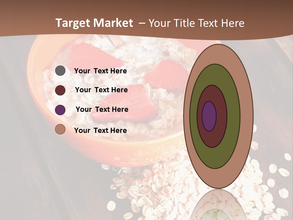 Porridge With Fresh Strawberry PowerPoint Template