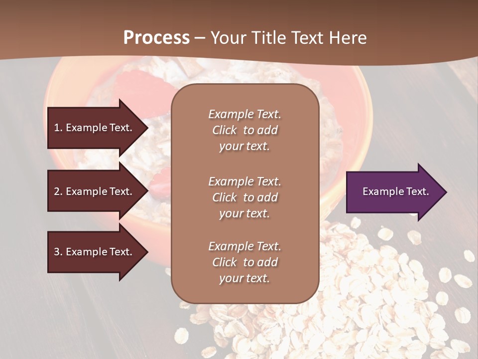 Porridge With Fresh Strawberry PowerPoint Template