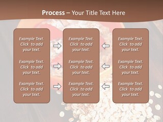 Porridge With Fresh Strawberry PowerPoint Template