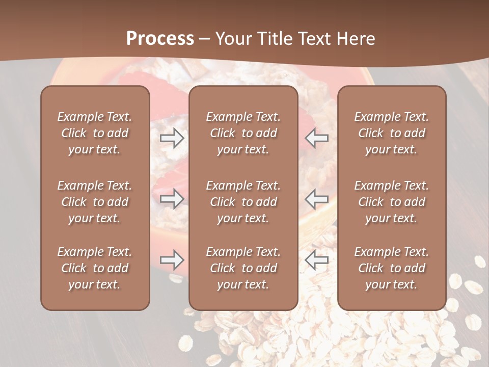 Porridge With Fresh Strawberry PowerPoint Template