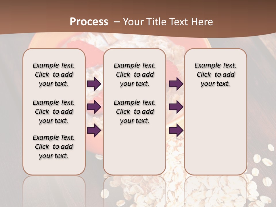Porridge With Fresh Strawberry PowerPoint Template