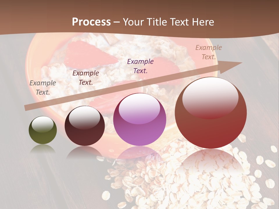 Porridge With Fresh Strawberry PowerPoint Template