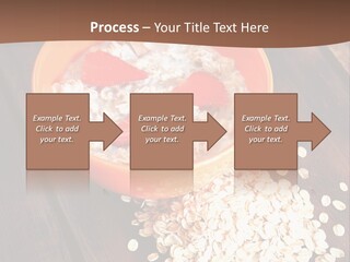 Porridge With Fresh Strawberry PowerPoint Template