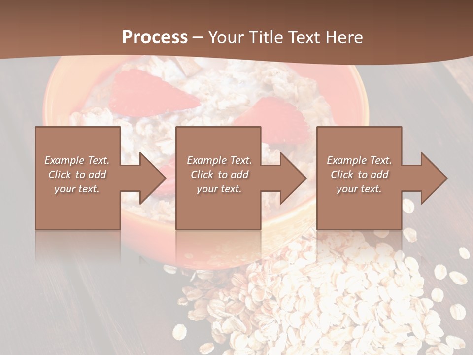 Porridge With Fresh Strawberry PowerPoint Template