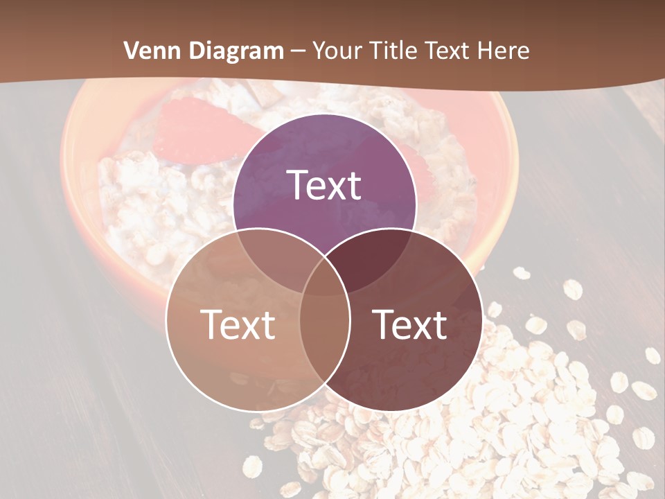 Porridge With Fresh Strawberry PowerPoint Template