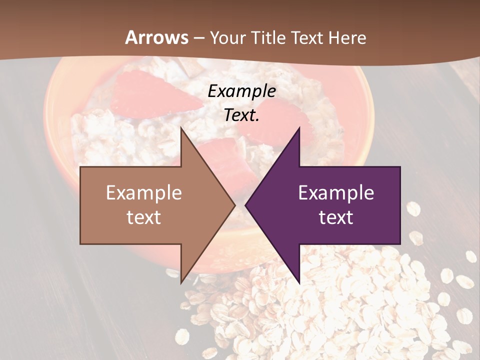 Porridge With Fresh Strawberry PowerPoint Template