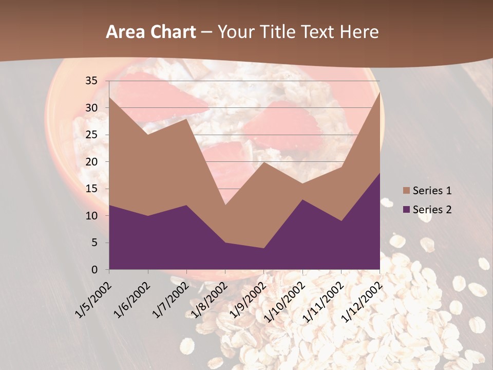 Porridge With Fresh Strawberry PowerPoint Template