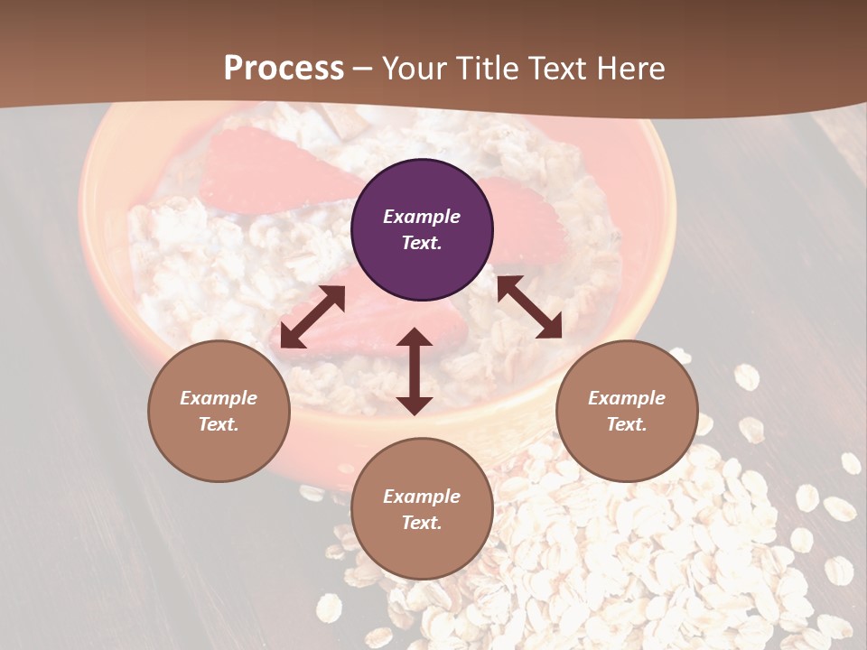 Porridge With Fresh Strawberry PowerPoint Template