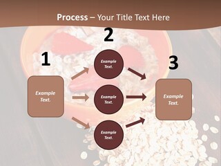 Porridge With Fresh Strawberry PowerPoint Template