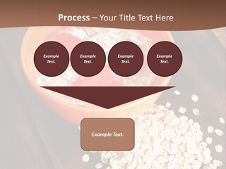 Porridge With Fresh Strawberry PowerPoint Template