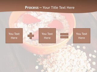 Porridge With Fresh Strawberry PowerPoint Template