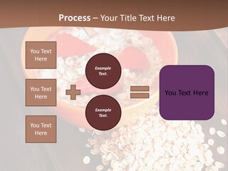 Porridge With Fresh Strawberry PowerPoint Template