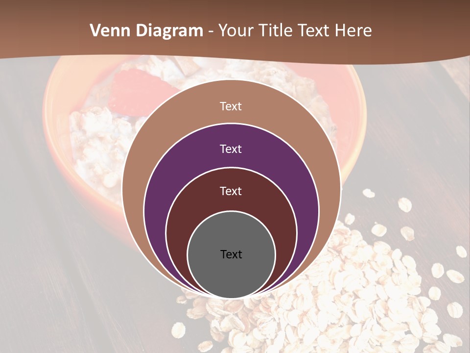 Porridge With Fresh Strawberry PowerPoint Template