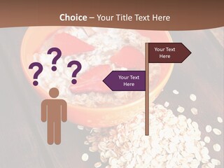 Porridge With Fresh Strawberry PowerPoint Template