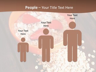 Porridge With Fresh Strawberry PowerPoint Template
