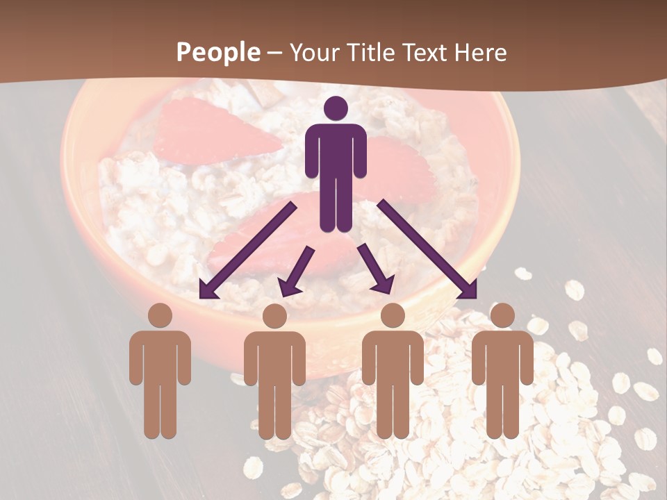 Porridge With Fresh Strawberry PowerPoint Template