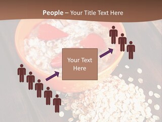Porridge With Fresh Strawberry PowerPoint Template