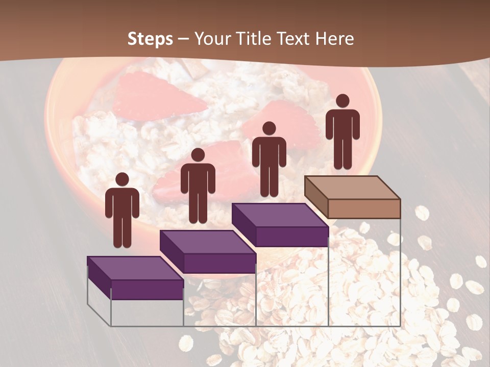 Porridge With Fresh Strawberry PowerPoint Template