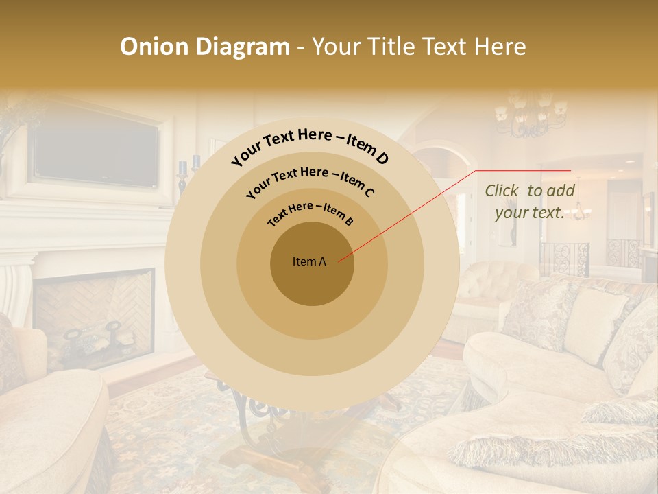 Beautiful Living Room In Luxury Home PowerPoint Template