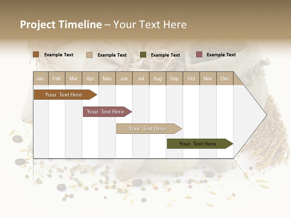 Bags With Cereals And Herbs PowerPoint Template