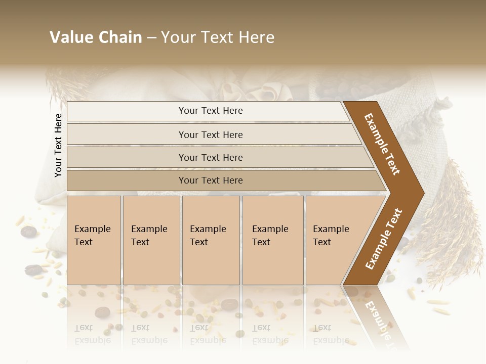 Bags With Cereals And Herbs PowerPoint Template