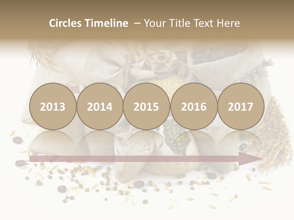 Bags With Cereals And Herbs PowerPoint Template