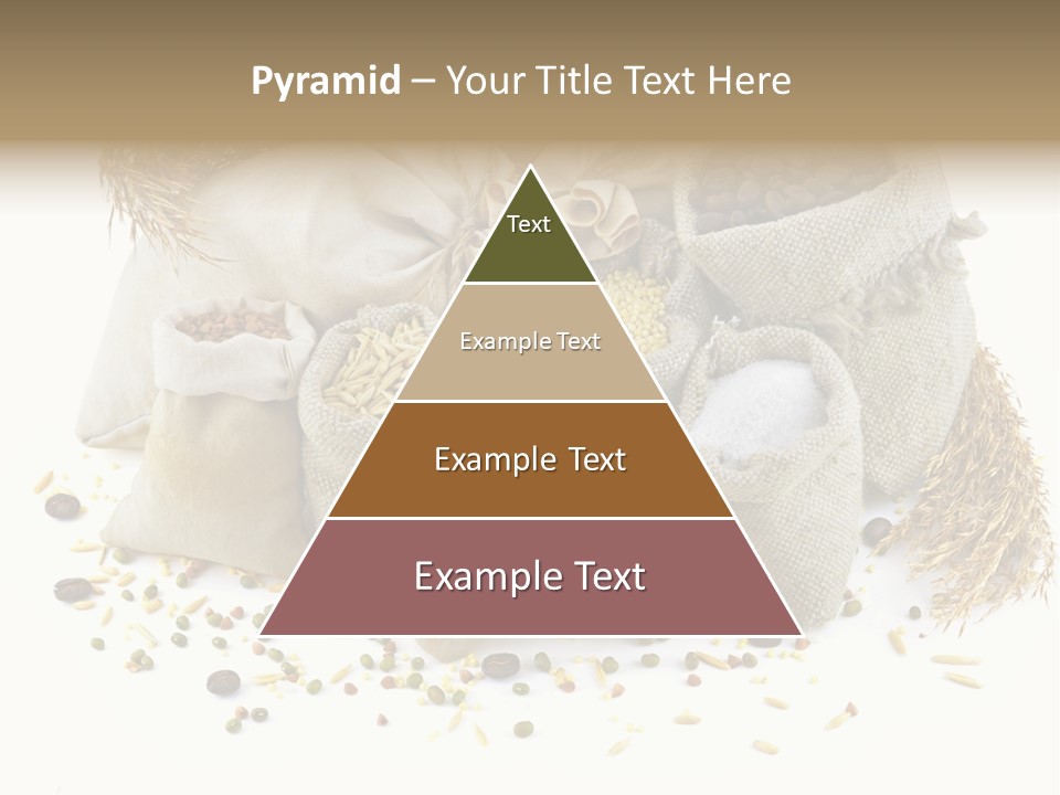 Bags With Cereals And Herbs PowerPoint Template