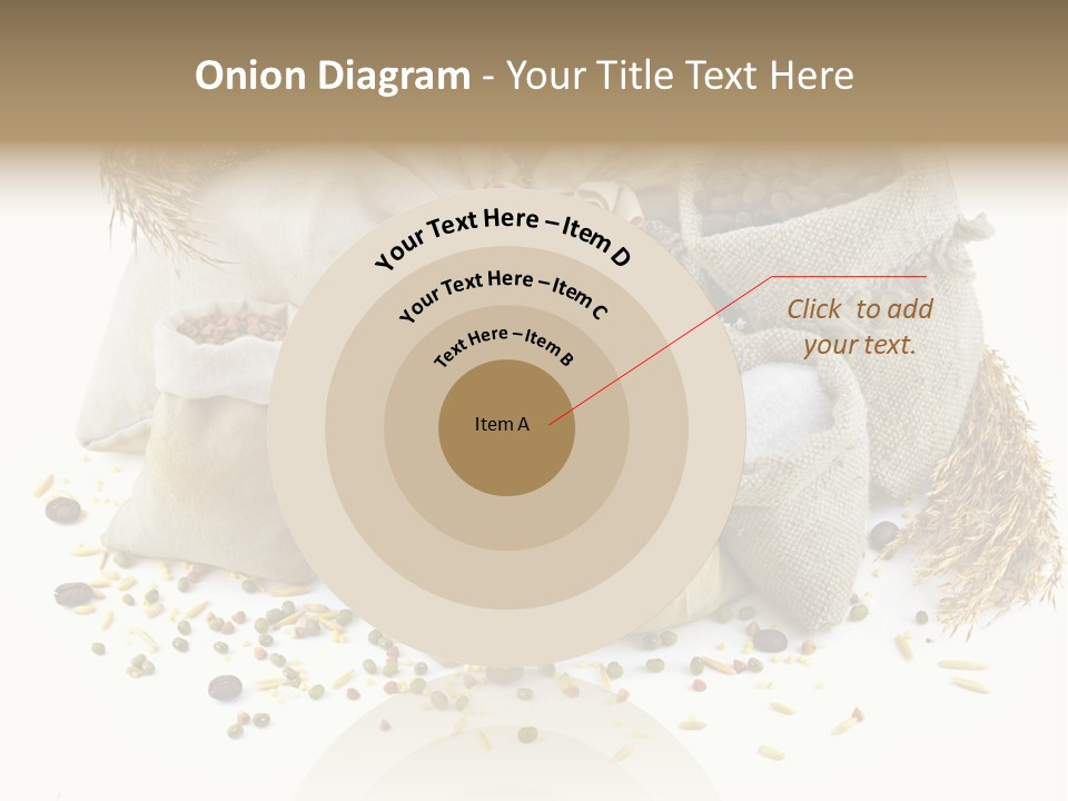 Bags With Cereals And Herbs PowerPoint Template