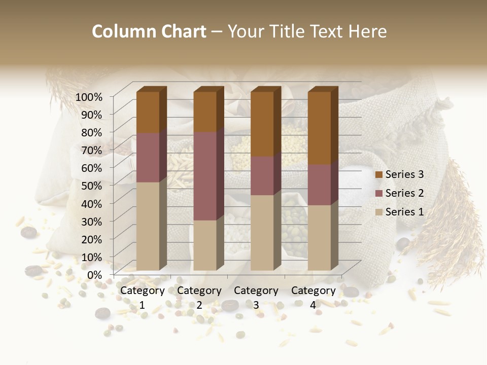 Bags With Cereals And Herbs PowerPoint Template