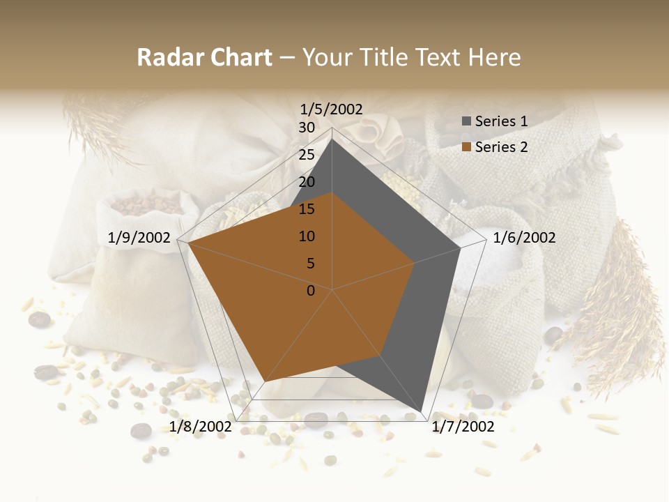 Bags With Cereals And Herbs PowerPoint Template