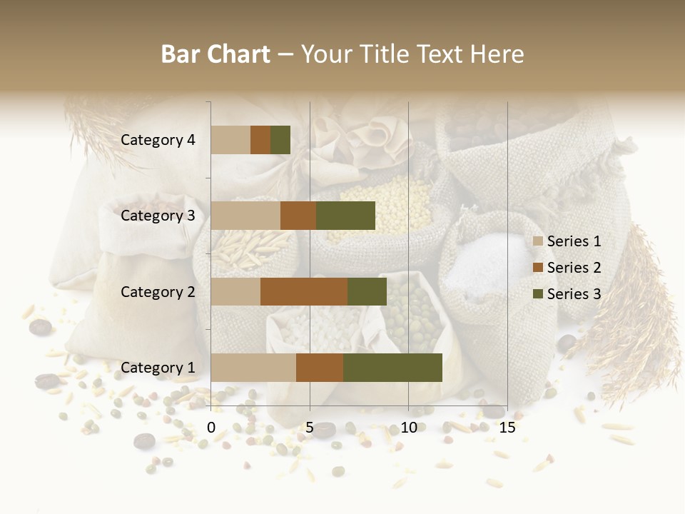 Bags With Cereals And Herbs PowerPoint Template