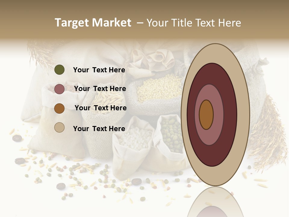 Bags With Cereals And Herbs PowerPoint Template