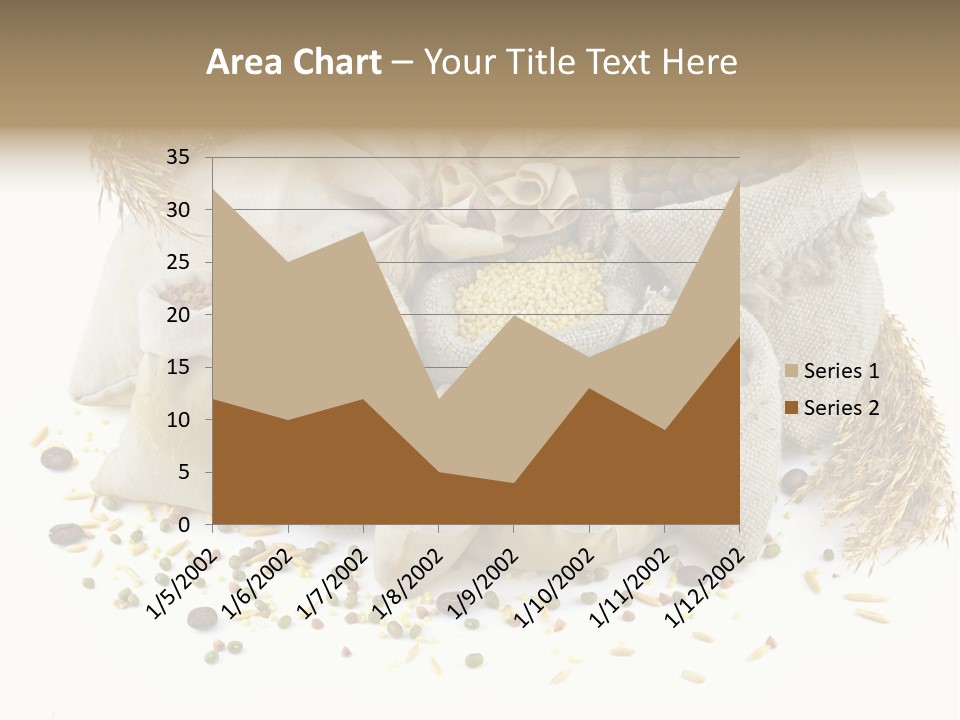 Bags With Cereals And Herbs PowerPoint Template