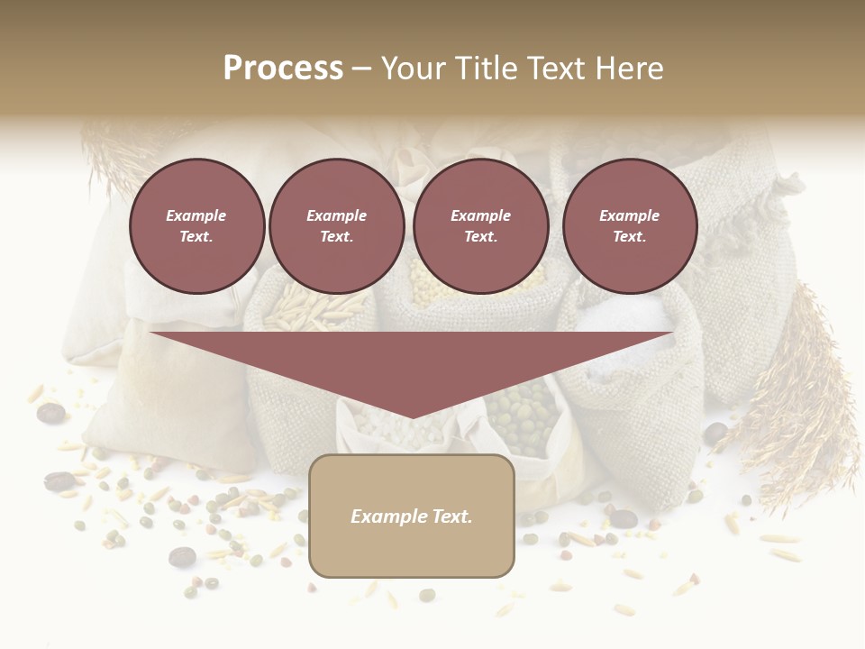 Bags With Cereals And Herbs PowerPoint Template