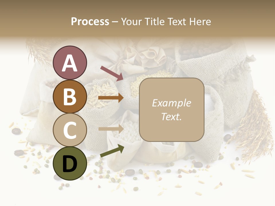 Bags With Cereals And Herbs PowerPoint Template