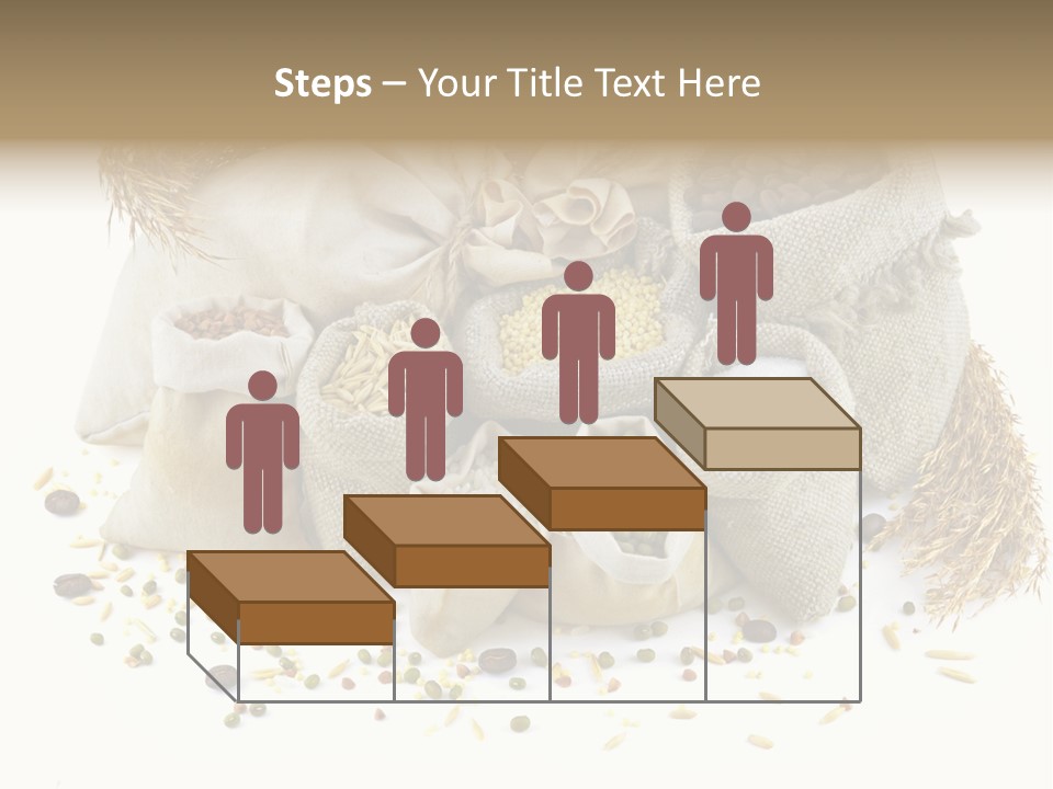 Bags With Cereals And Herbs PowerPoint Template