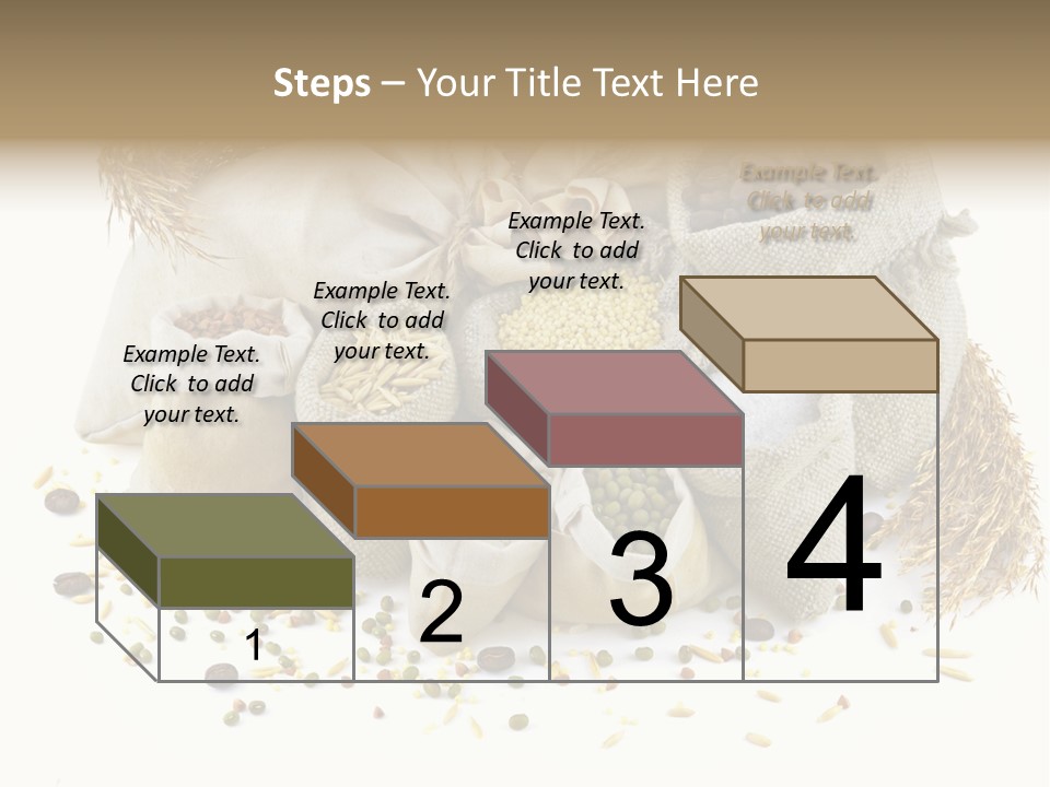 Bags With Cereals And Herbs PowerPoint Template