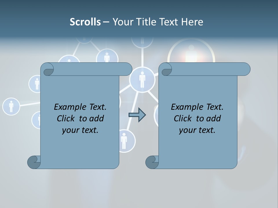 Image Of Female Touching Icon Of Social Network PowerPoint Template