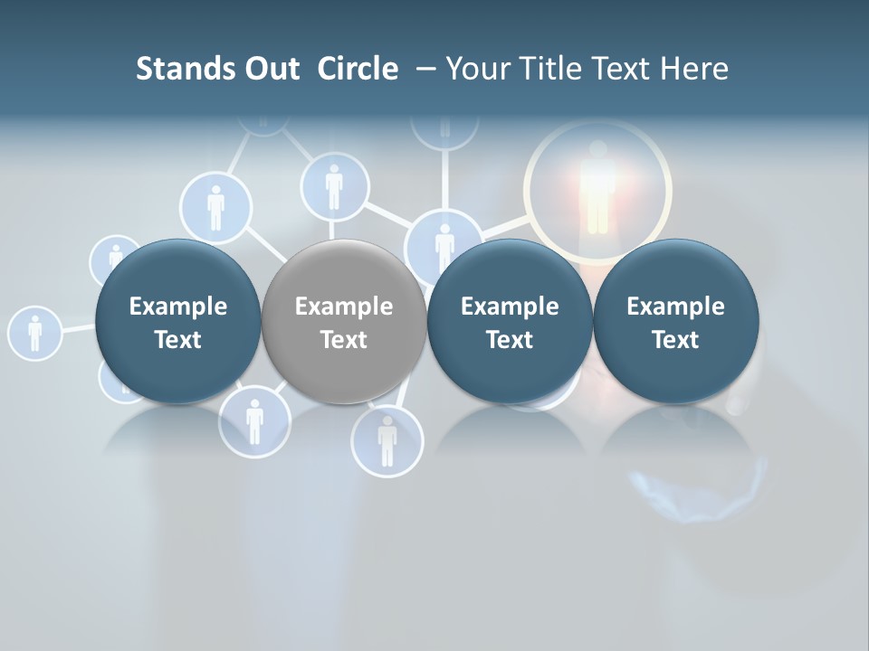 Image Of Female Touching Icon Of Social Network PowerPoint Template