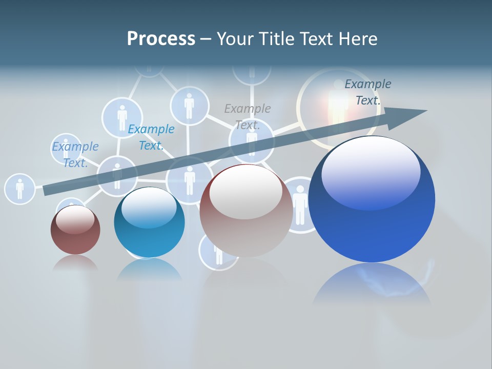 Image Of Female Touching Icon Of Social Network PowerPoint Template