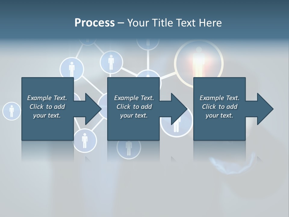Image Of Female Touching Icon Of Social Network PowerPoint Template